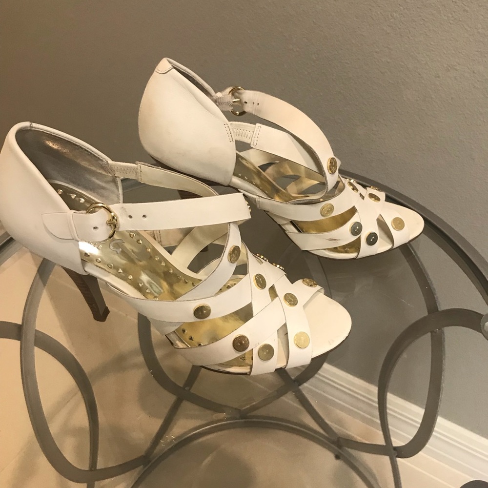 BCBG off white shoes